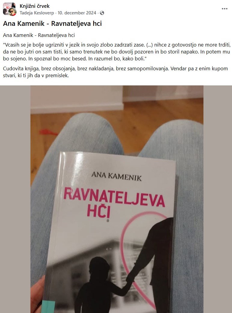 ana kamenik ravnateljeva hci zalozba 5ka knjiga 10